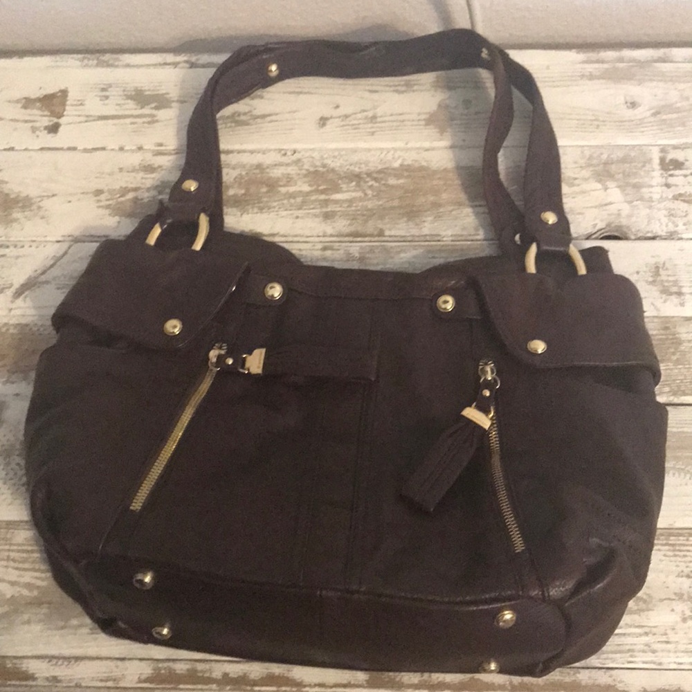 Brown cognac B.makowsky handbag